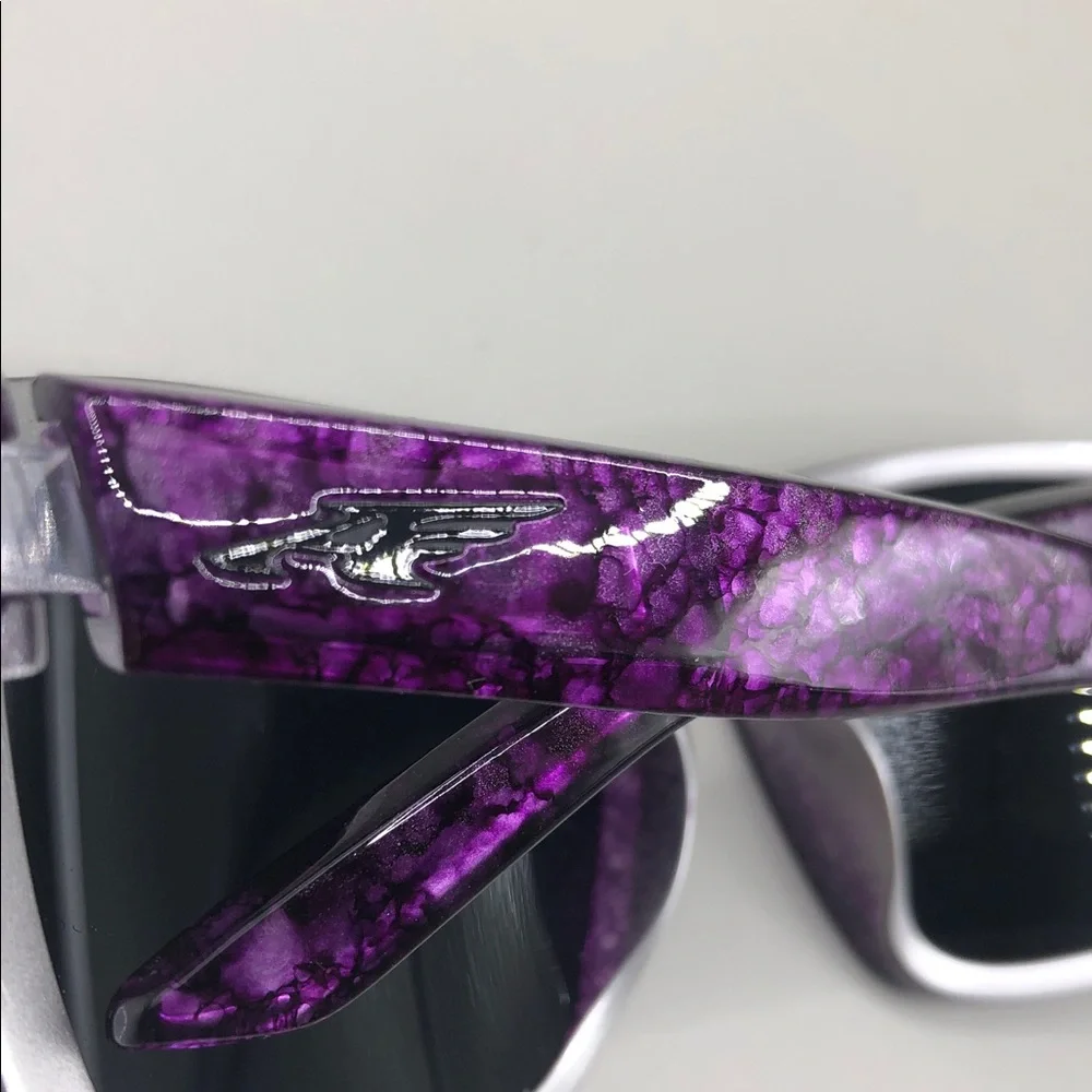 Arnette Witch Doctor Square Sunglasses UNISEX Purple w Case Italy